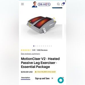 DR-HO'S MotionCiser V2 Heated Leg Exerciser